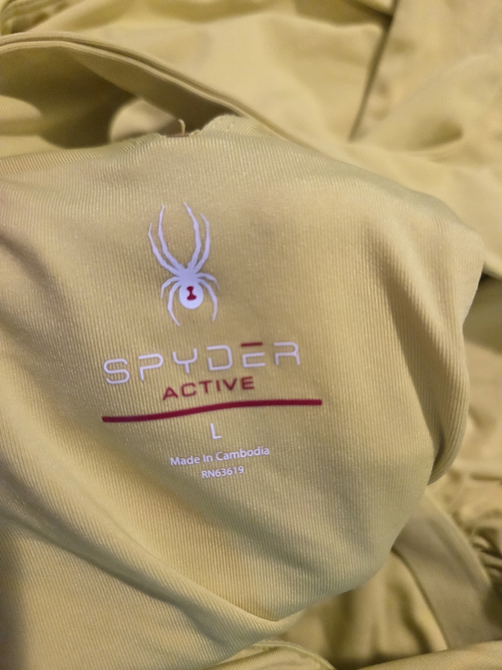 Spyder Bright Yellow Racerback Tank Top - Picture 3 of 3